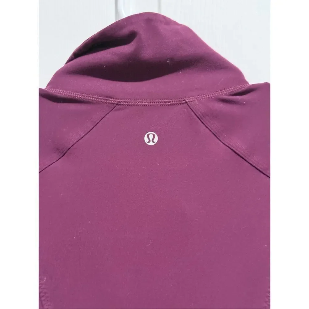 Lululemon Plum Asana Long Sleeve Relaxed Fit Yoga Gym Jacket Women's